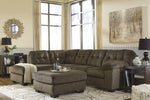 Accrington 2-Pc Earth Fabric LAF Sectional Sofa