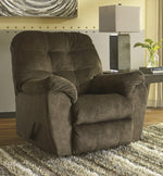 Accrington Earth Fabric Manual Rocker Recliner