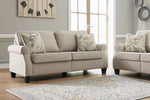 Alessio Beige Fabric 2-Seat Sofa