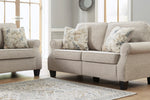 Alessio Beige Fabric Loveseat