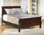 Alisdair 5-Pc Dark Brown Wood Full Sleigh Bedroom Set