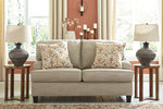 Almanza Wheat Fabric Loveseat