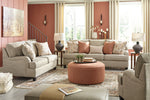 Almanza Wheat Fabric Loveseat