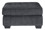 Altari Slate Chenille Oversized Accent Ottoman