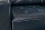 Altonbury Blue Leather Loveseat