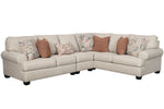 Amici 3-Pc Linen Fabric Sectional with RAF Sofa (Oversized)