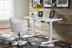 Baraga White Home Office Swivel Desk Chair