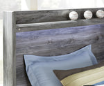 Baystorm Gray Wood Full Platform Bed with Underbed Storage