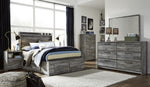 Baystorm Gray Wood Full Platform Bed with Underbed Storage