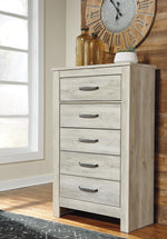 Bellaby Whitewash Wood 5-Drawer Chest