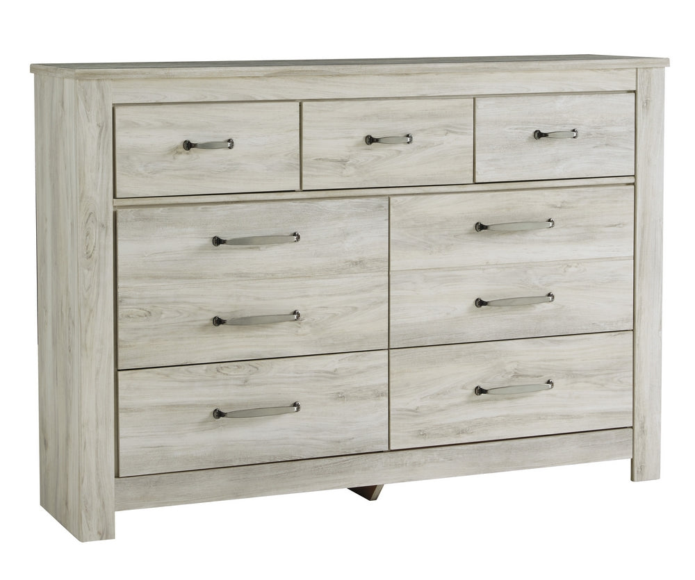 Bellaby Whitewash Wood 7-Drawer Dresser