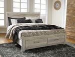 Bellaby Whitewash Wood King Storage Bed