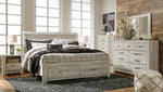 Bellaby Whitewash Wood King Storage Bed