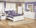 Bostwick Shoals 5-Pc White Wood Full Bedroom Set