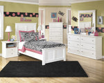 Bostwick Shoals 5-Pc White Wood Twin Bedroom Set