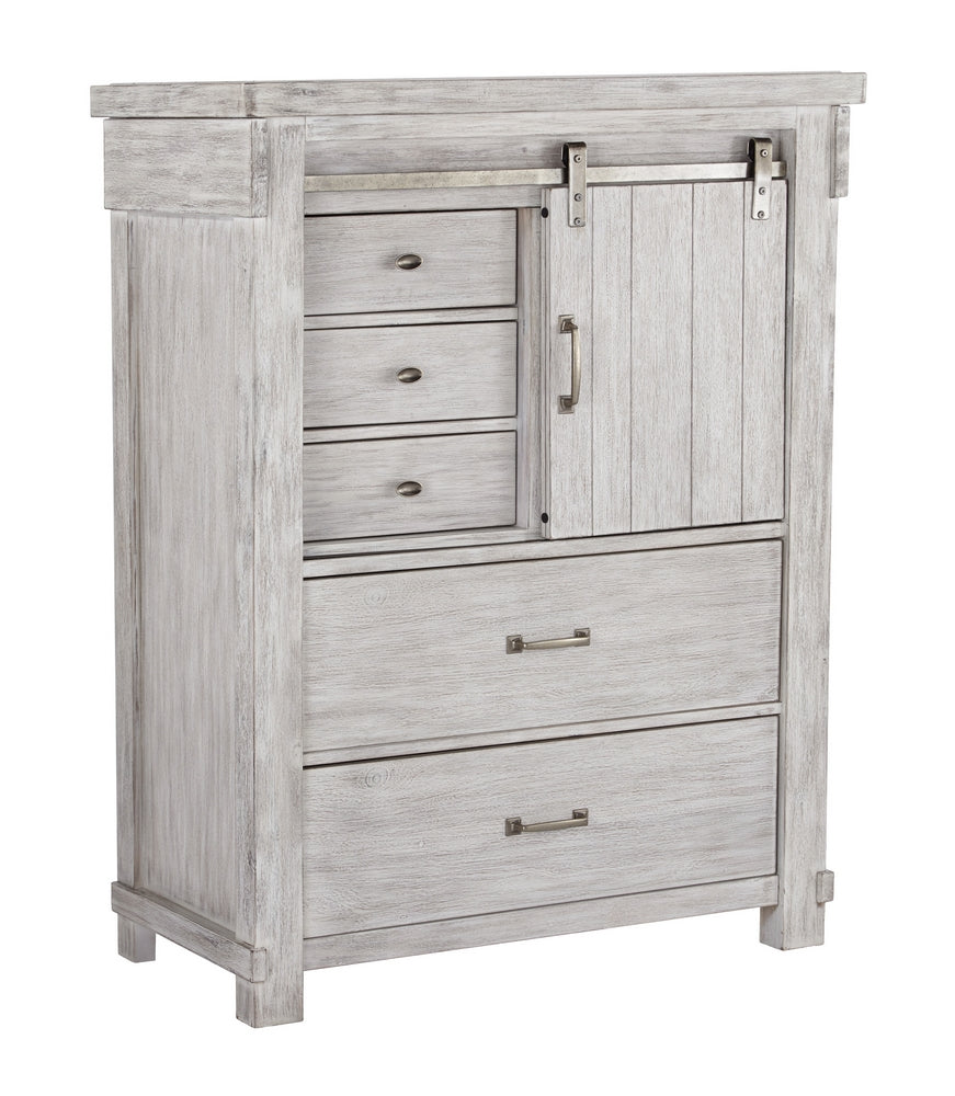 Brashland White Wood 5-Drawer Chest