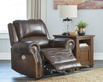 Buncrana Chocolate Leather Power Recliner