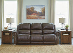 Buncrana Chocolate Leather Power Recliner Sofa (Oversized)