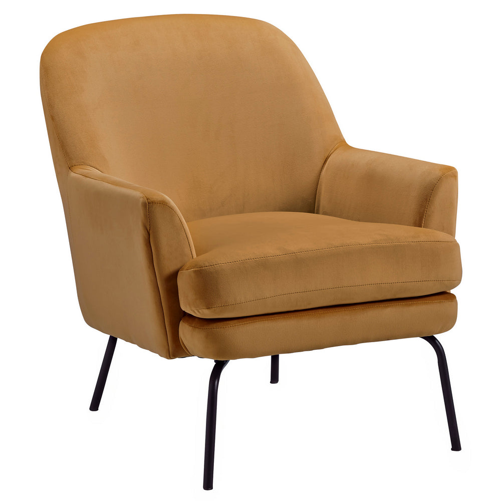 Dericka Gold Fabric Accent Chair