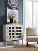 Falkgate Whitewash Wood Accent Cabinet