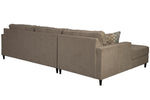 Flintshire 2-Pc Auburn Fabric LAF Sectional