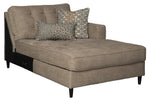 Flintshire 2-Pc Auburn Fabric RAF Sectional