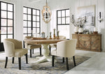 Grindleburg Light Brown/White Dining Table