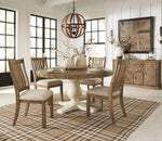 Grindleburg Light Brown/White Dining Table