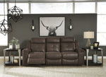 Jesolo Coffee Faux Suede Fabric Manual Recliner Sofa