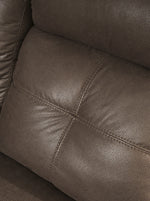 Jesolo Coffee Faux Suede Fabric Manual Rocker Recliner