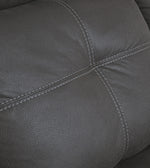 Jesolo Dark Gray Faux Suede Fabric Manual Recliner Sofa