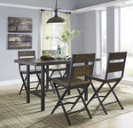 Kavara 2 Medium Brown Wood/Metal Counter Height Chairs