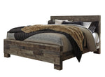 Derekson Multi Gray Wood King Panel Bed