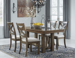 Moriville Grayish Brown Wood Extendable Dining Table