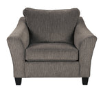 Nemoli Slate Fabric Chair and a Half