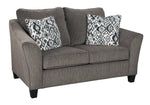 Nemoli Slate Fabric Loveseat