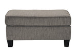 Nemoli Slate Fabric Ottoman