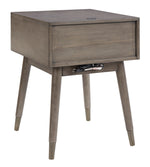 Paulrich Antique Gray Wood Accent Table