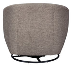 Upshur Taupe Swivel Glider Accent Chair