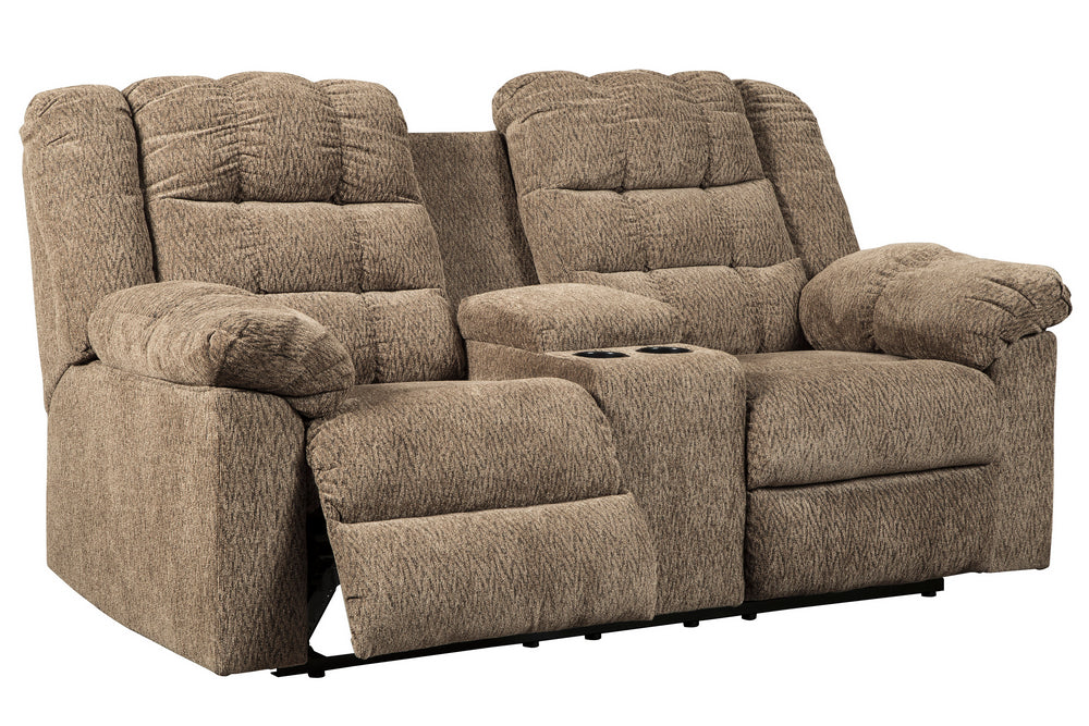 Workhorse Cocoa Manual Recliner Loveseat