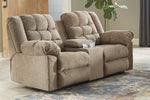 Workhorse Cocoa Manual Recliner Loveseat