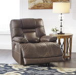 Wurstrow Umber Leather Power Recliner