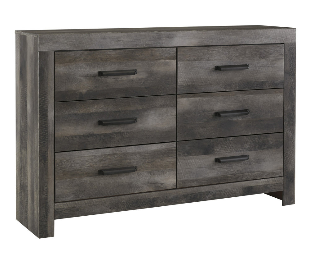 Wynnlow Gray Wood 6-Drawer Dresser