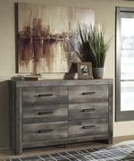 Wynnlow Gray Wood 6-Drawer Dresser