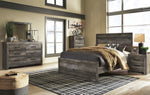 Wynnlow Gray Wood Queen Panel Bed