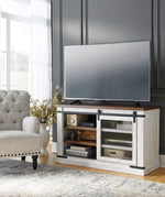 Wystfield Brown/White Wood Medium TV Stand