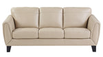 Spivey Beige Top Grain Leather Sofa