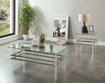 Trofa Clear Glass/Acrylic Coffee Table