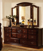 Tuscan II Dark Pine Tri-Fold Dresser Mirror