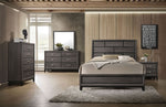 Valdemar Weathered Gray Wood Queen Bed with Low Footboard